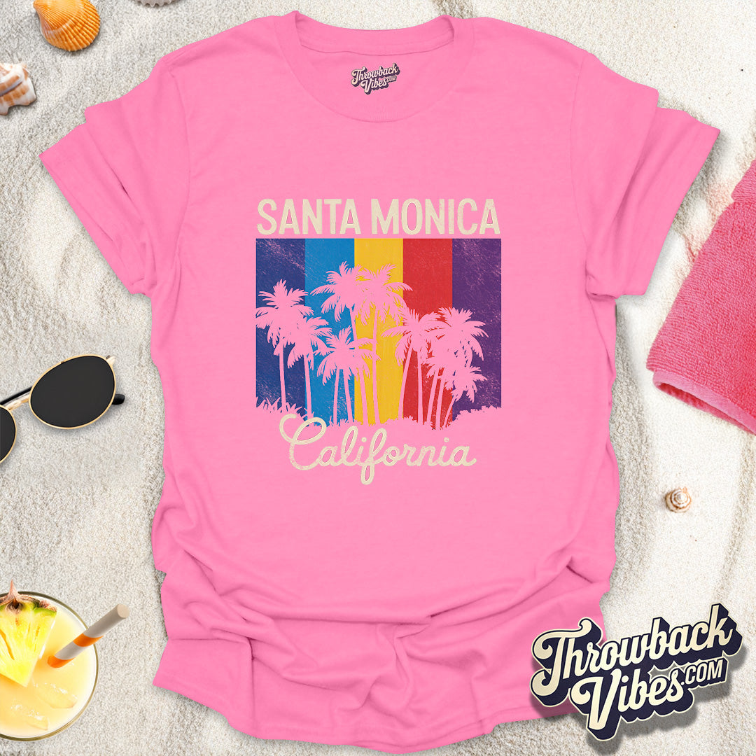 Santa Monica California T-Shirt - Throwbackvibes