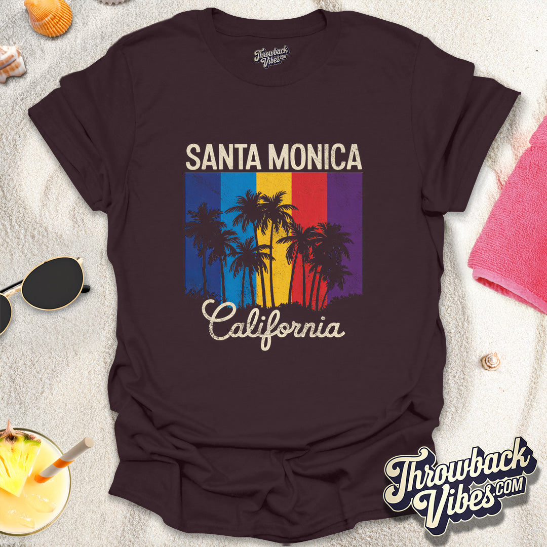 Santa Monica California T-Shirt - Throwbackvibes
