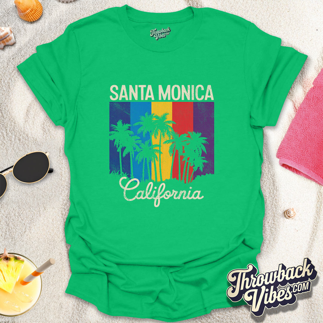 Santa Monica California T-Shirt - Throwbackvibes