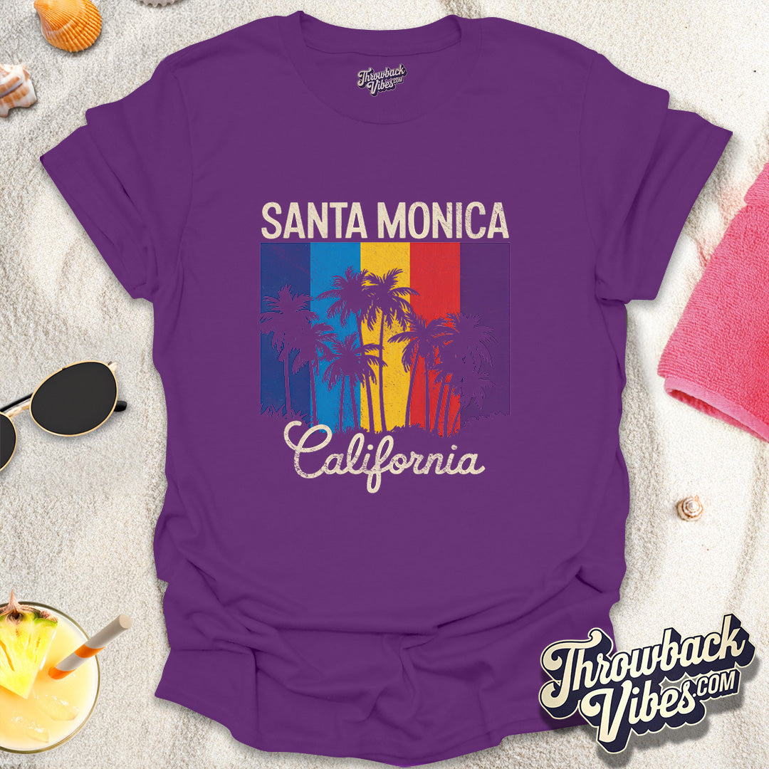 Santa Monica California T-Shirt - Throwbackvibes