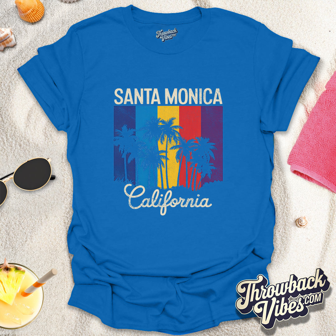 Santa Monica California T-Shirt - Throwbackvibes