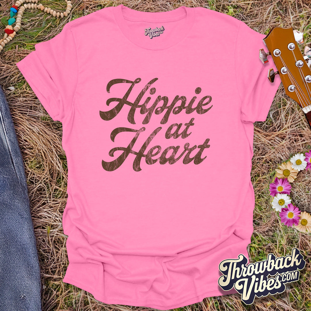 Hippie at Heart T-Shirt - Throwbackvibes