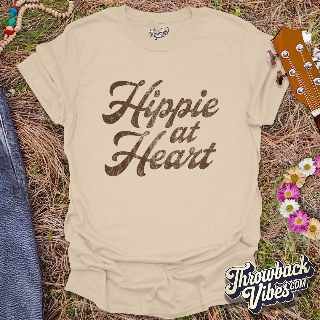 Hippie at Heart T-Shirt - Throwbackvibes