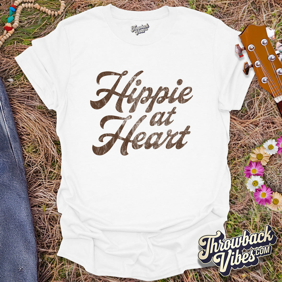 Hippie at Heart T-Shirt - Throwbackvibes