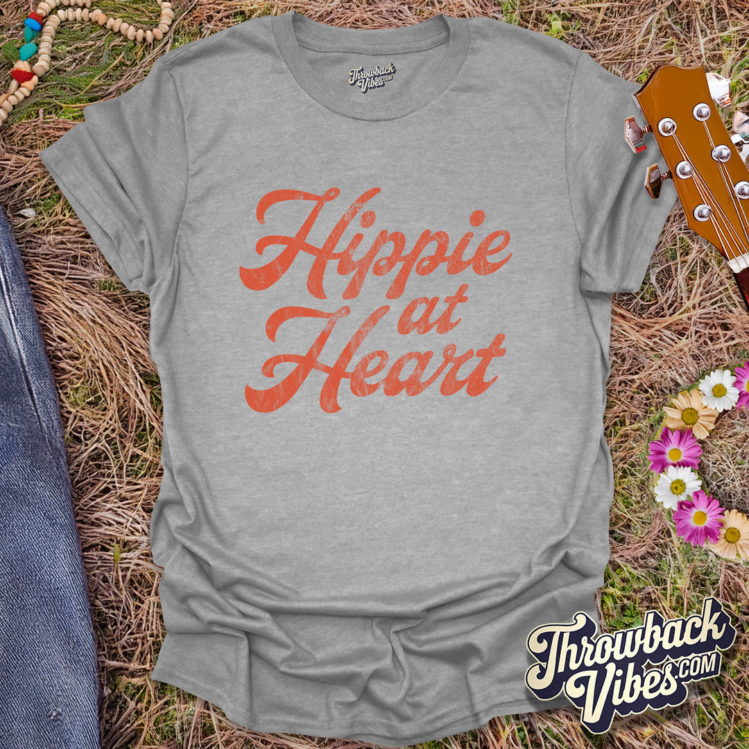Hippie at Heart T-Shirt - Throwbackvibes