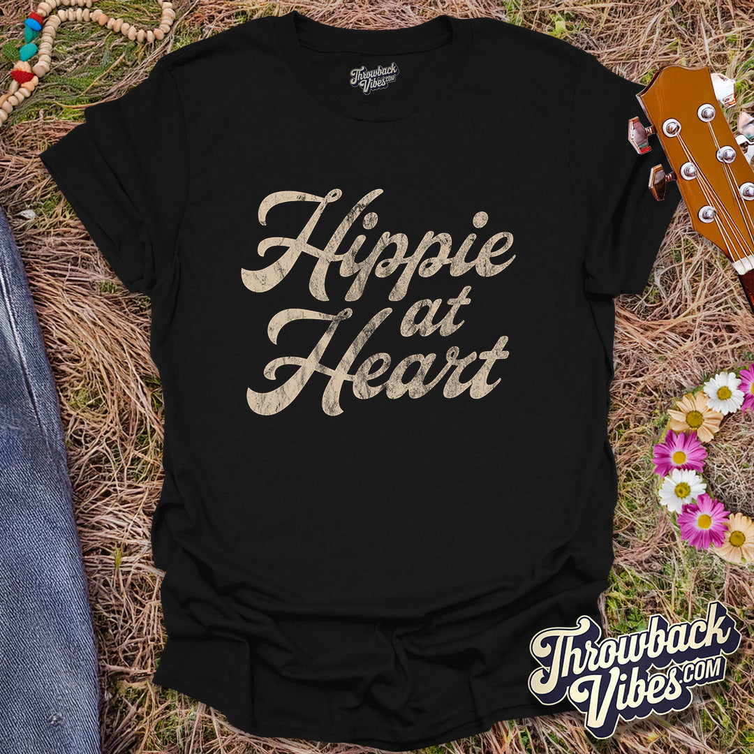 Hippie at Heart T-Shirt - Throwbackvibes