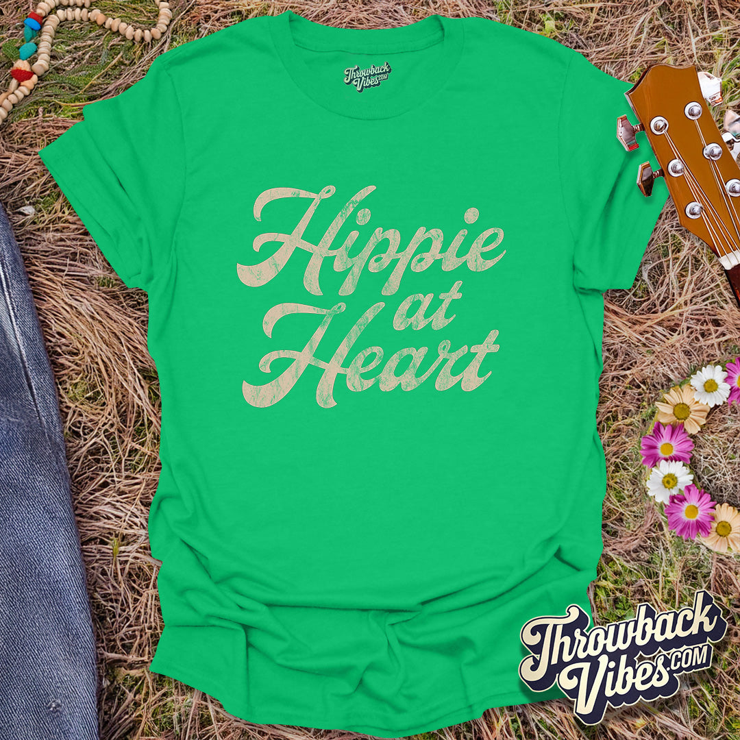 Hippie at Heart T-Shirt - Throwbackvibes