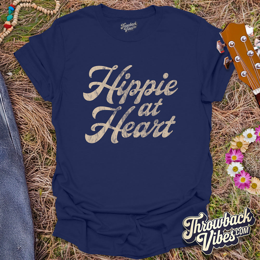 Hippie at Heart T-Shirt - Throwbackvibes
