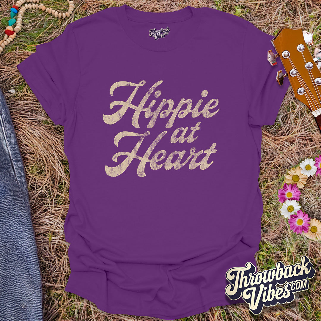 Hippie at Heart T-Shirt - Throwbackvibes