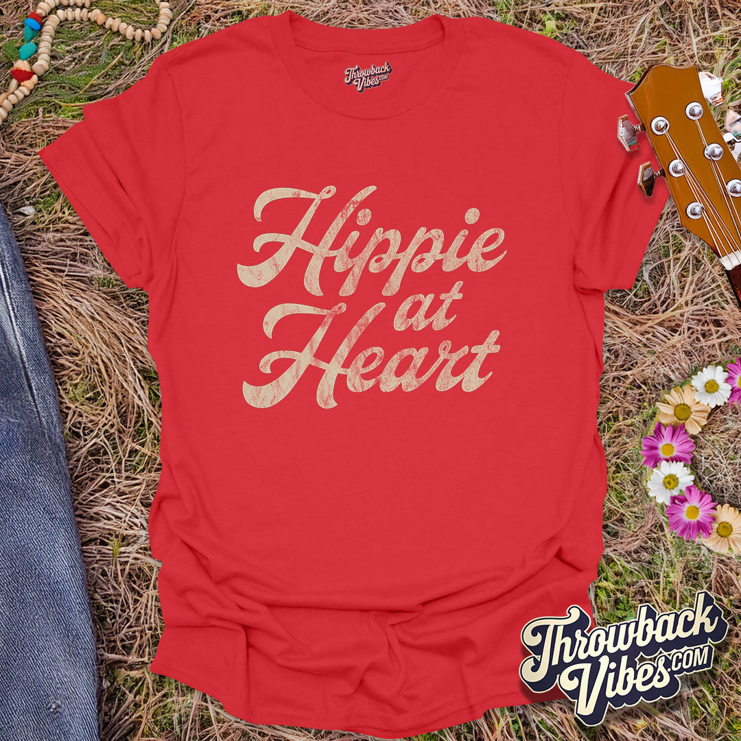 Hippie at Heart T-Shirt - Throwbackvibes