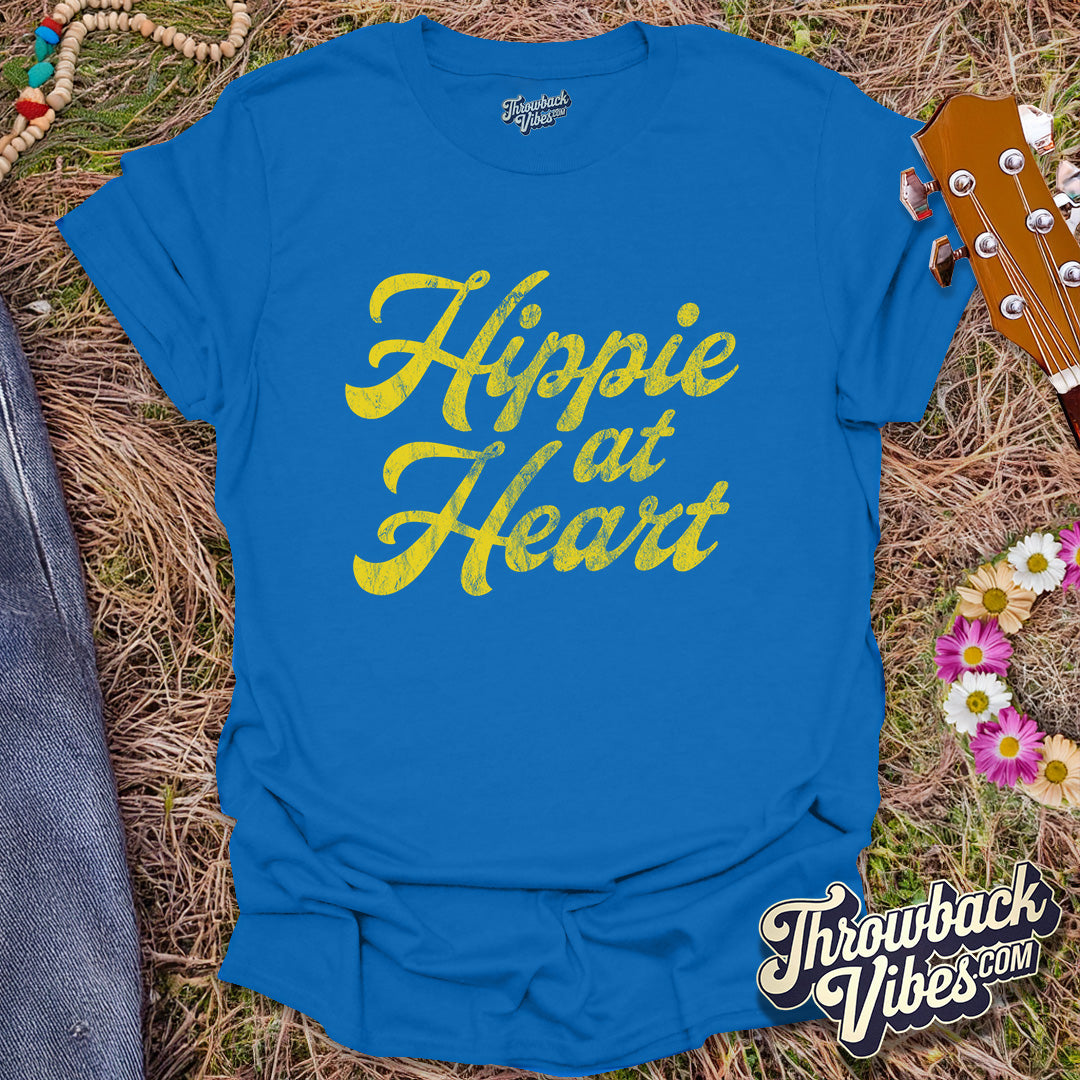 Hippie at Heart T-Shirt - Throwbackvibes