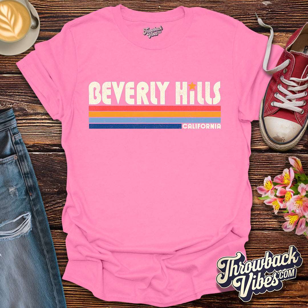 Beverly Hills California T-Shirt - Throwbackvibes