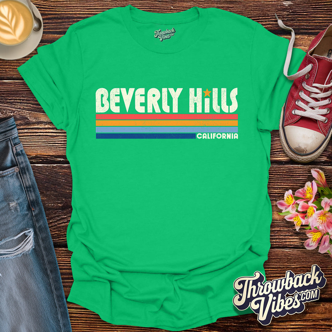 Beverly Hills California T-Shirt - Throwbackvibes
