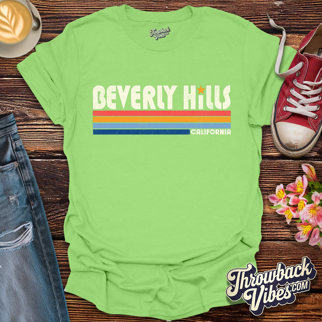 Beverly Hills California T-Shirt - Throwbackvibes