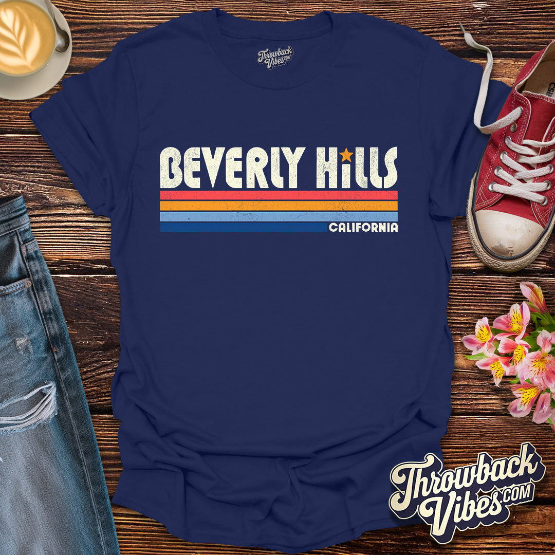 Beverly Hills California T-Shirt - Throwbackvibes