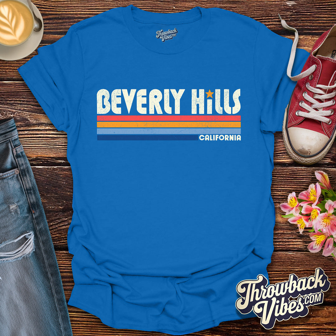 Beverly Hills California T-Shirt - Throwbackvibes