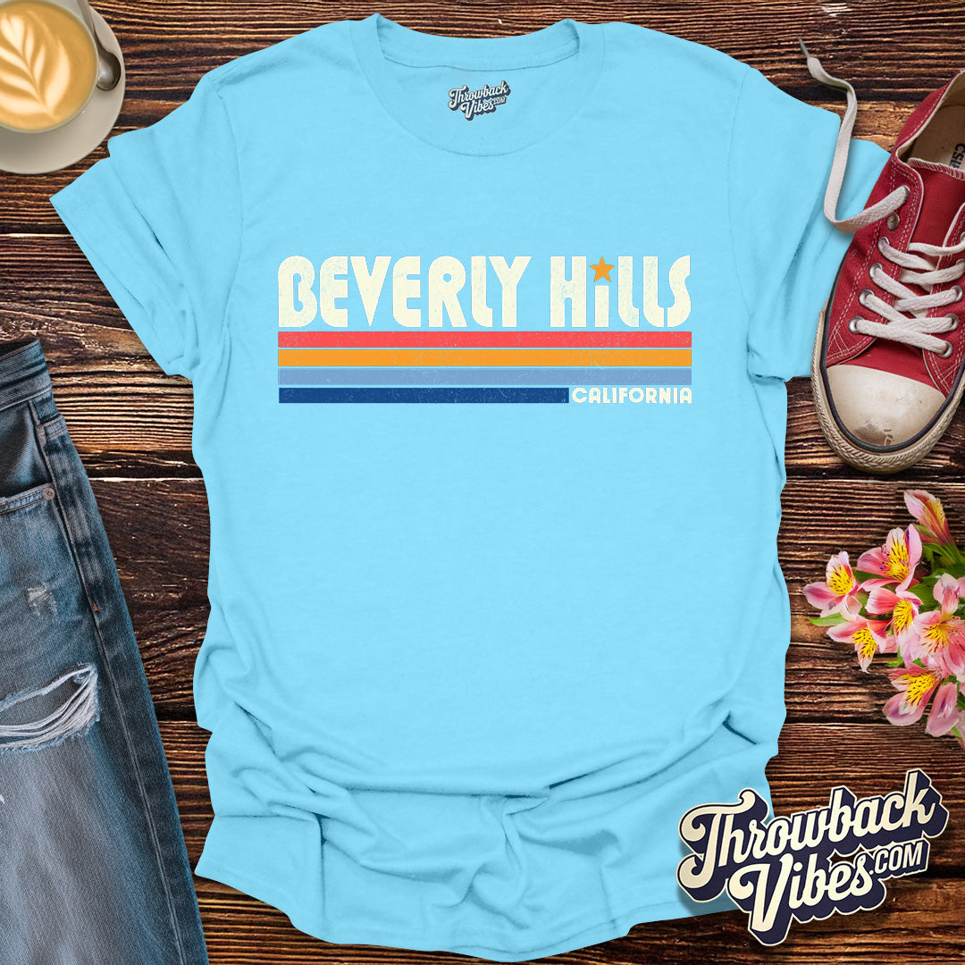 Beverly Hills California T-Shirt - Throwbackvibes