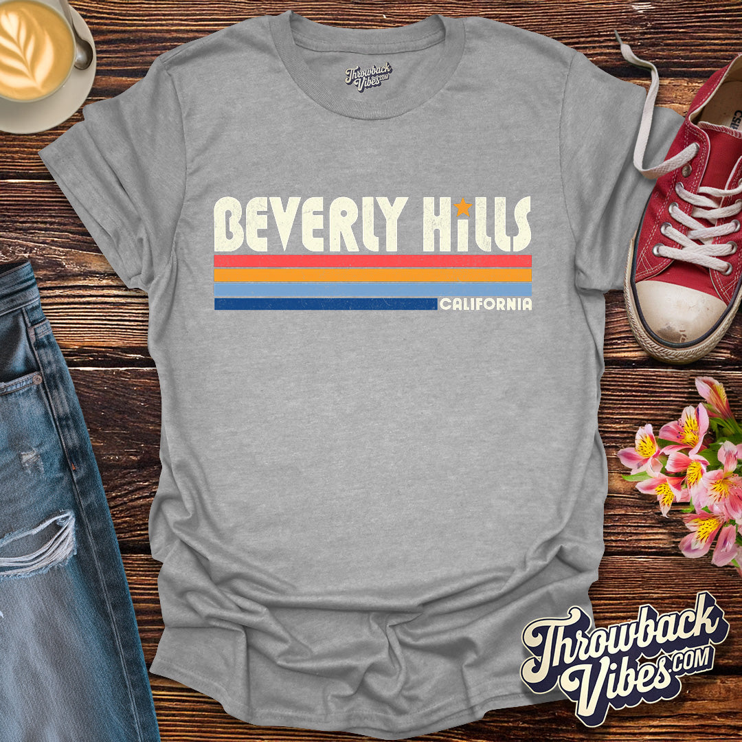 Beverly Hills California T-Shirt - Throwbackvibes