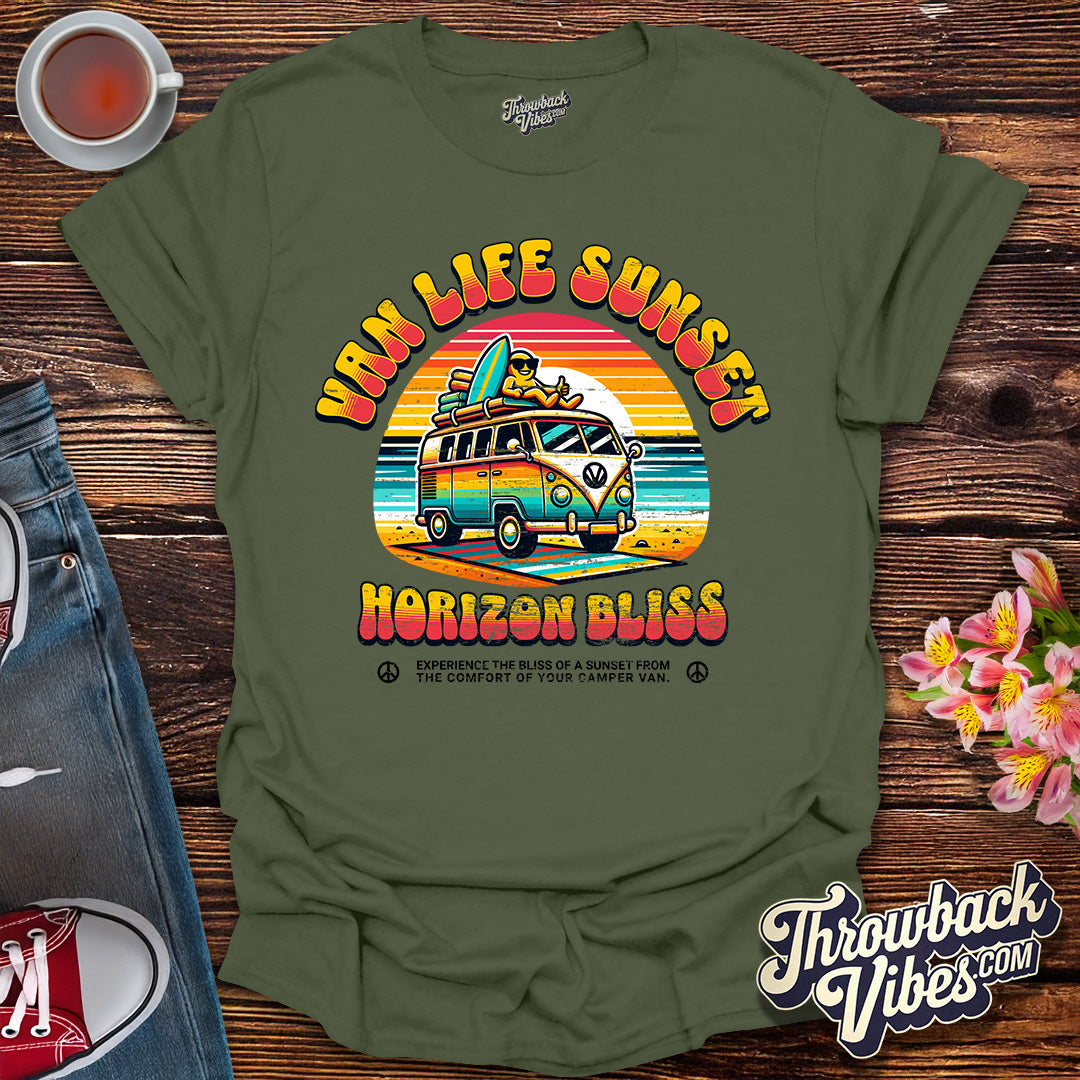 Van Life Sunset T-Shirt - Throwbackvibes