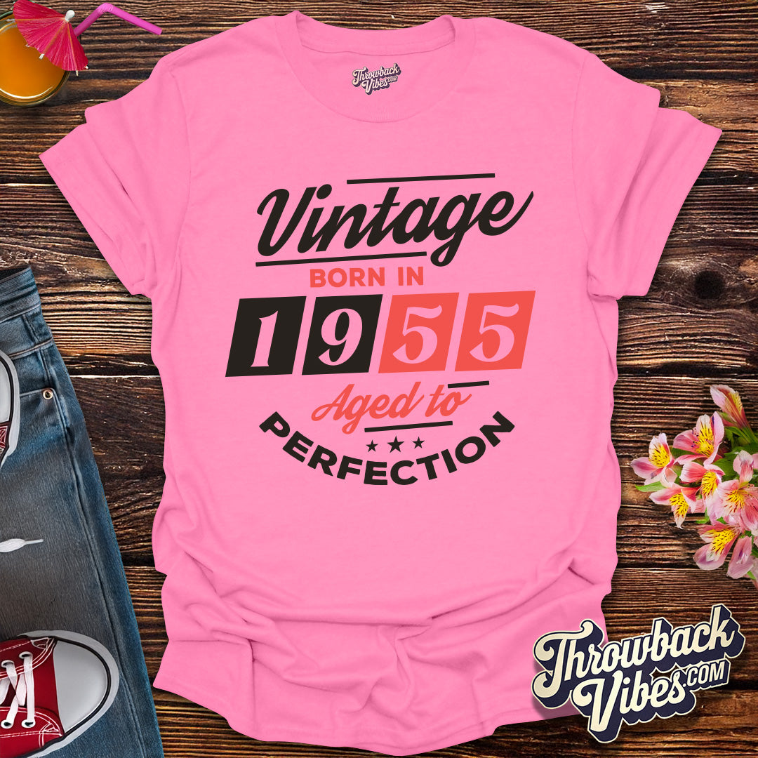 Vintage Born in 1955 Aged to Perfection T-Shirt