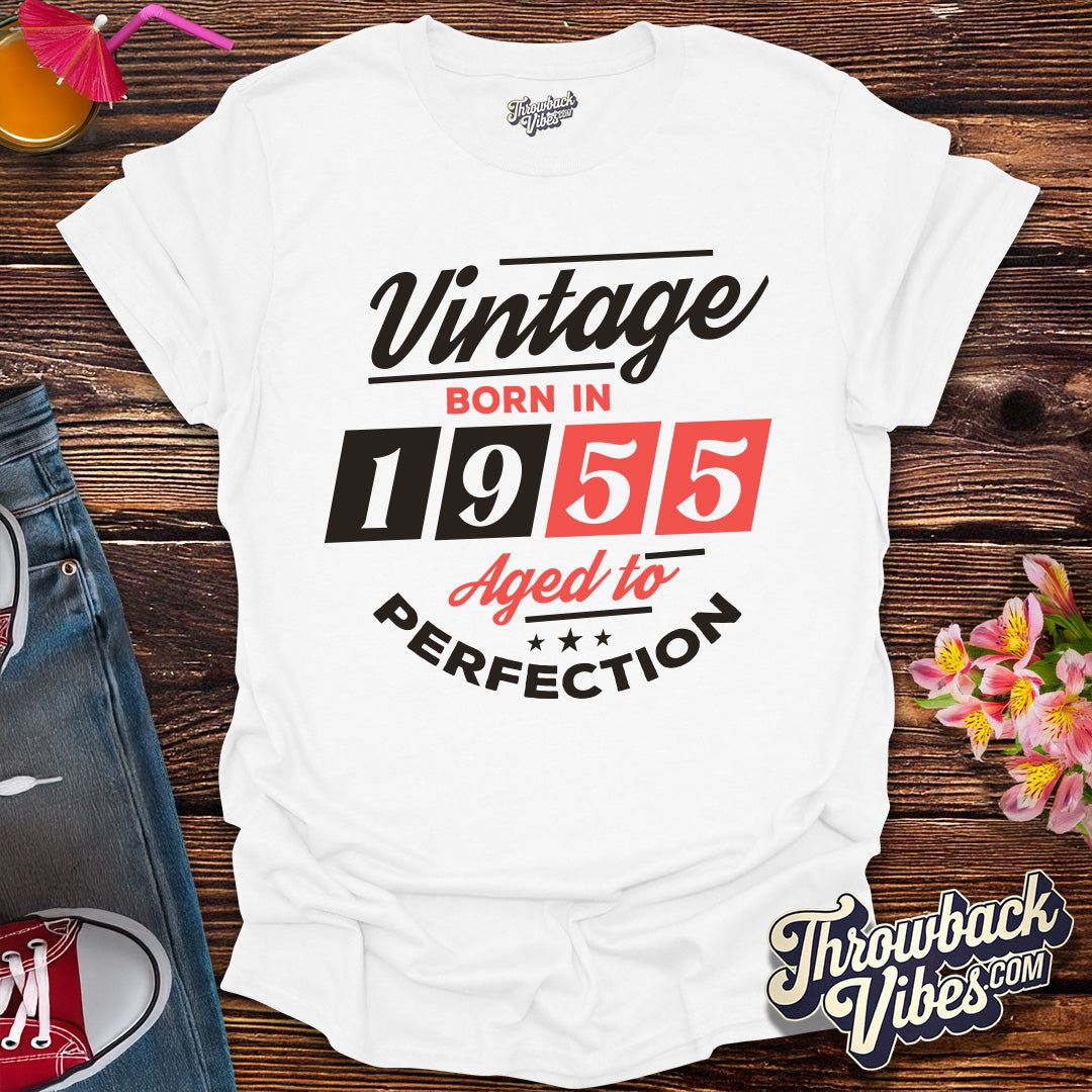 Vintage Born in 1955 Aged to Perfection T-Shirt
