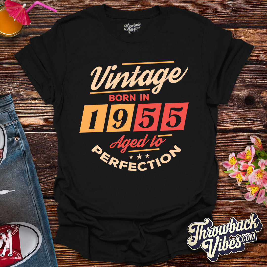 Vintage Born in 1955 Aged to Perfection T-Shirt