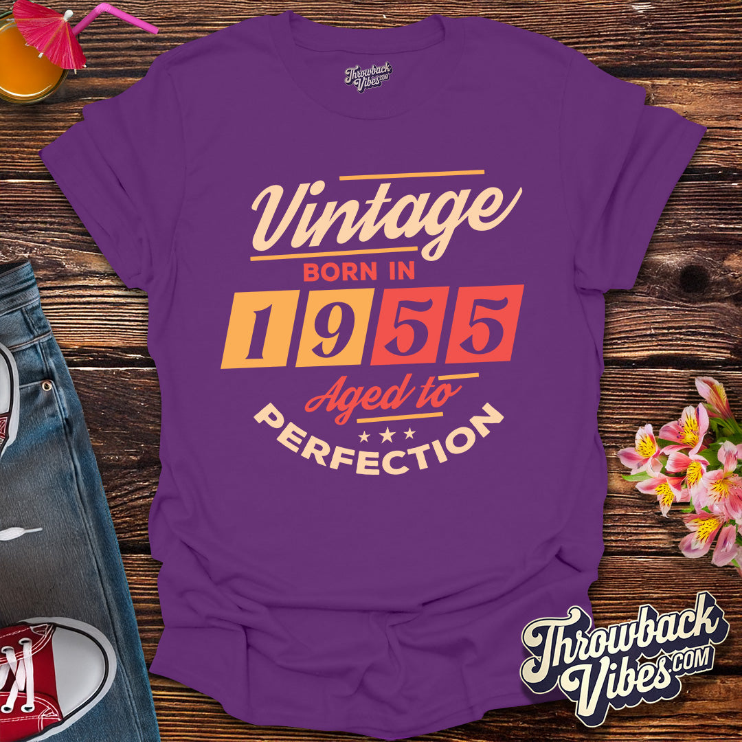 Vintage Born in 1955 Aged to Perfection T-Shirt
