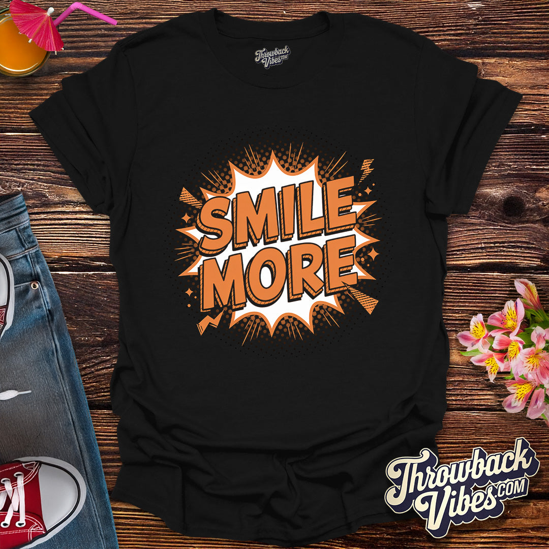 Smile More – Comic Pop Art Edition T-Shirt