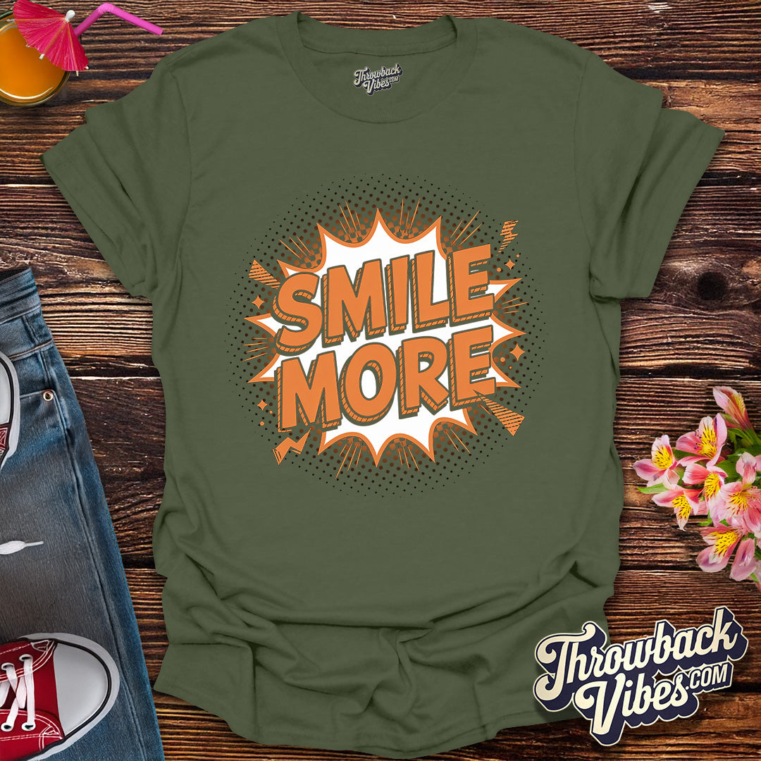 Smile More – Comic Pop Art Edition T-Shirt
