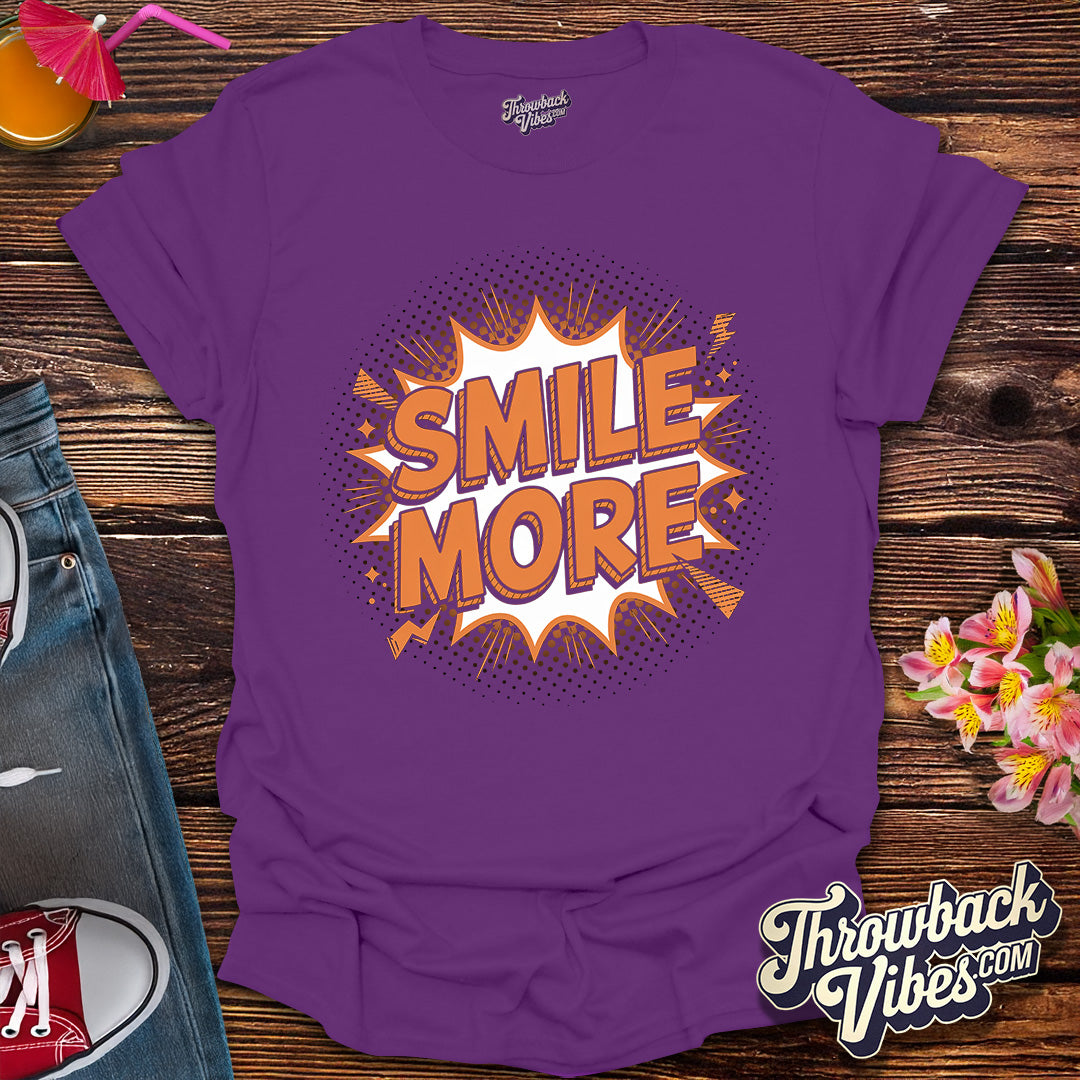 Smile More – Comic Pop Art Edition T-Shirt