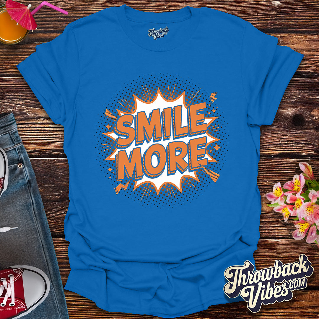 Smile More – Comic Pop Art Edition T-Shirt