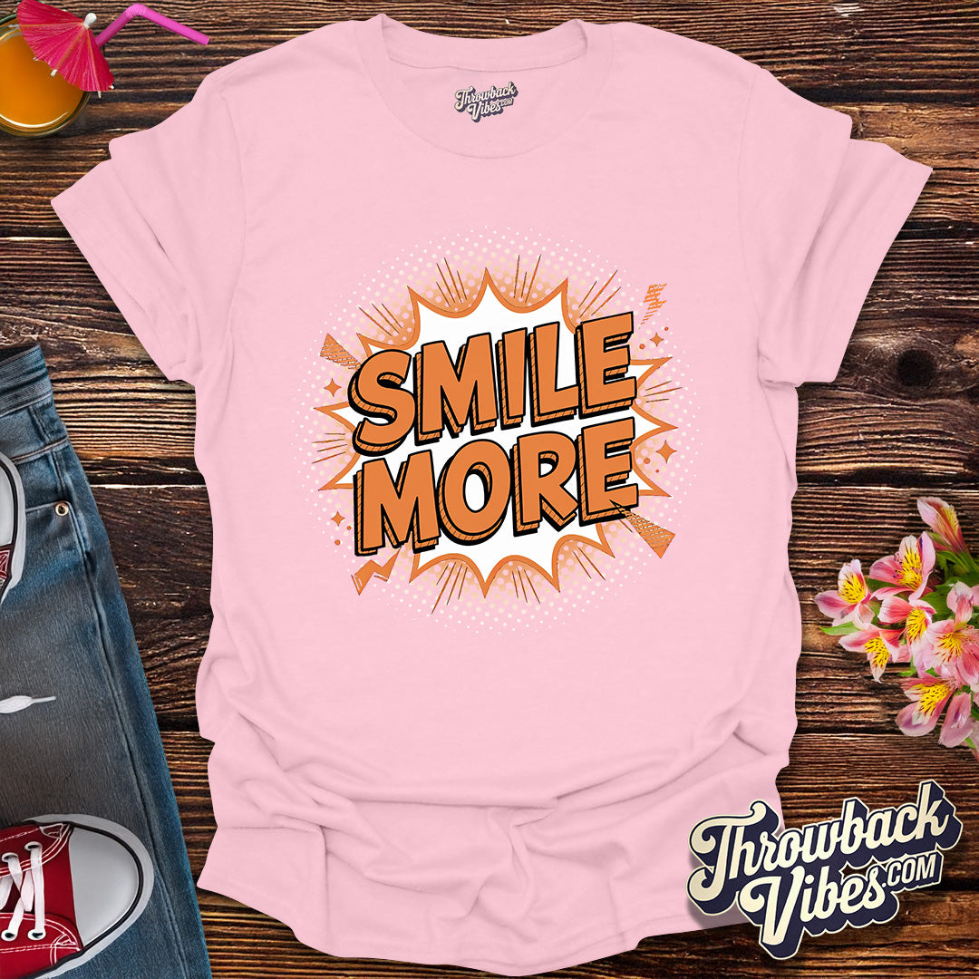 Smile More – Comic Pop Art Edition T-Shirt
