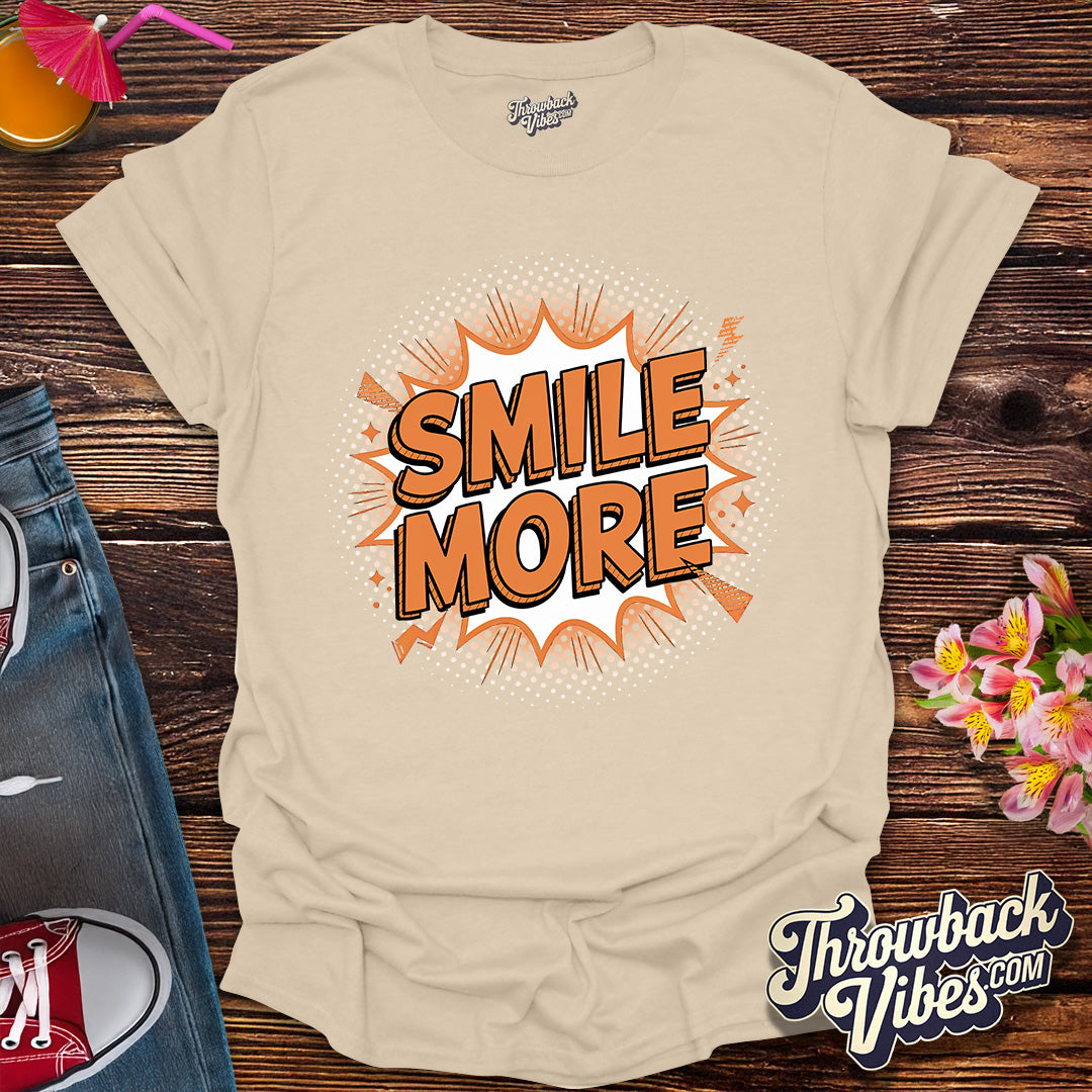 Smile More – Comic Pop Art Edition T-Shirt