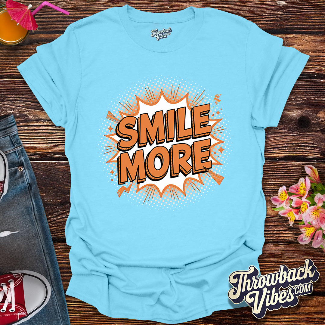Smile More – Comic Pop Art Edition T-Shirt