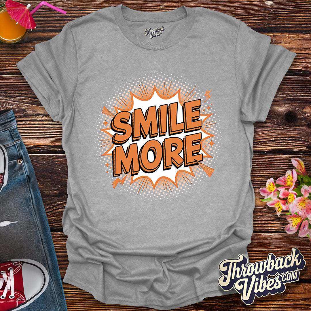 Smile More – Comic Pop Art Edition T-Shirt