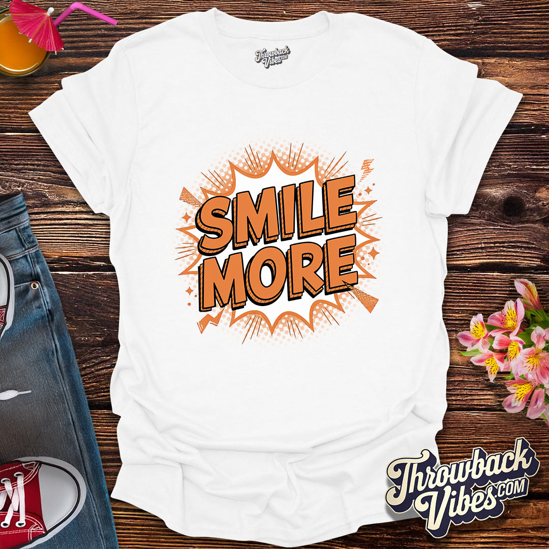 Smile More – Comic Pop Art Edition T-Shirt