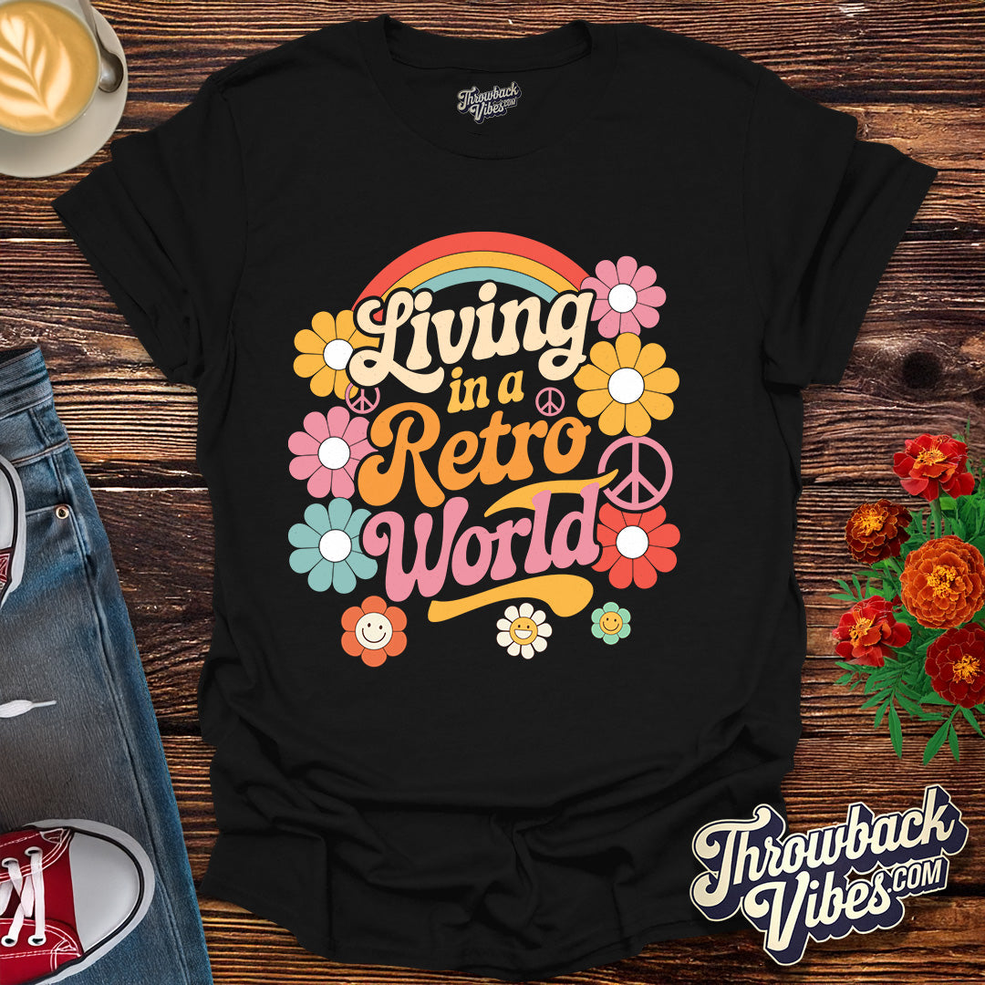 Living in a Retro World T-Shirt