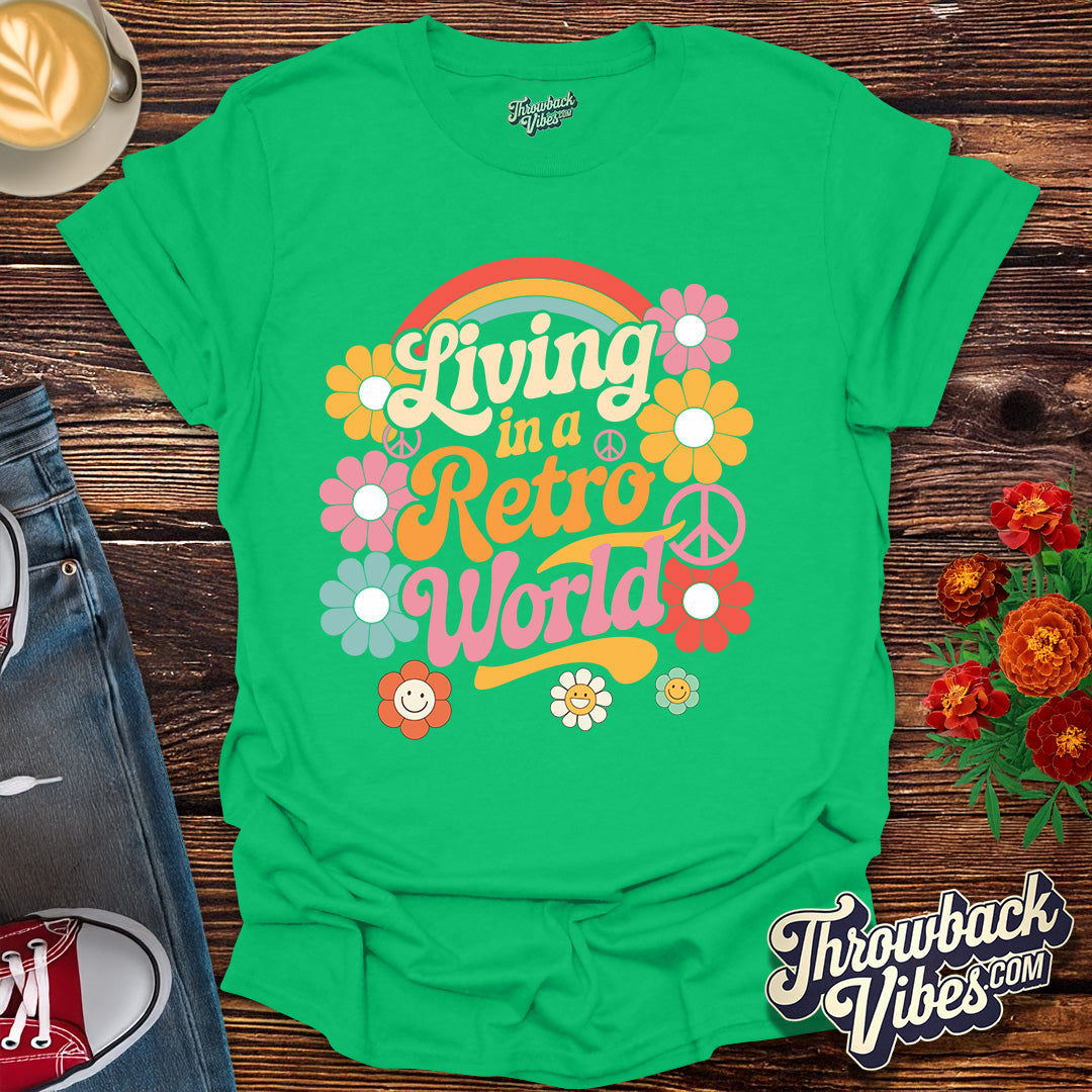 Living in a Retro World T-Shirt