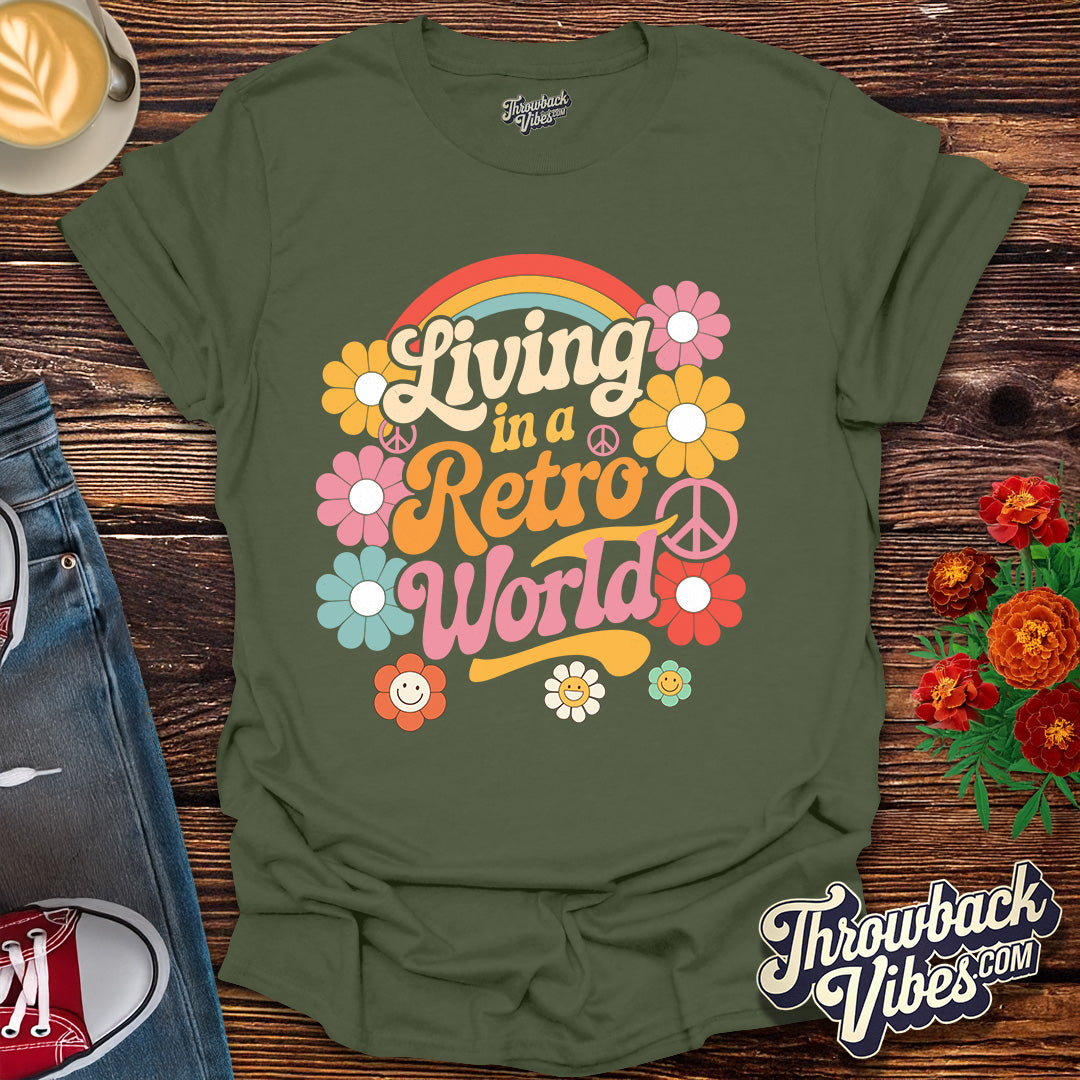 Living in a Retro World T-Shirt
