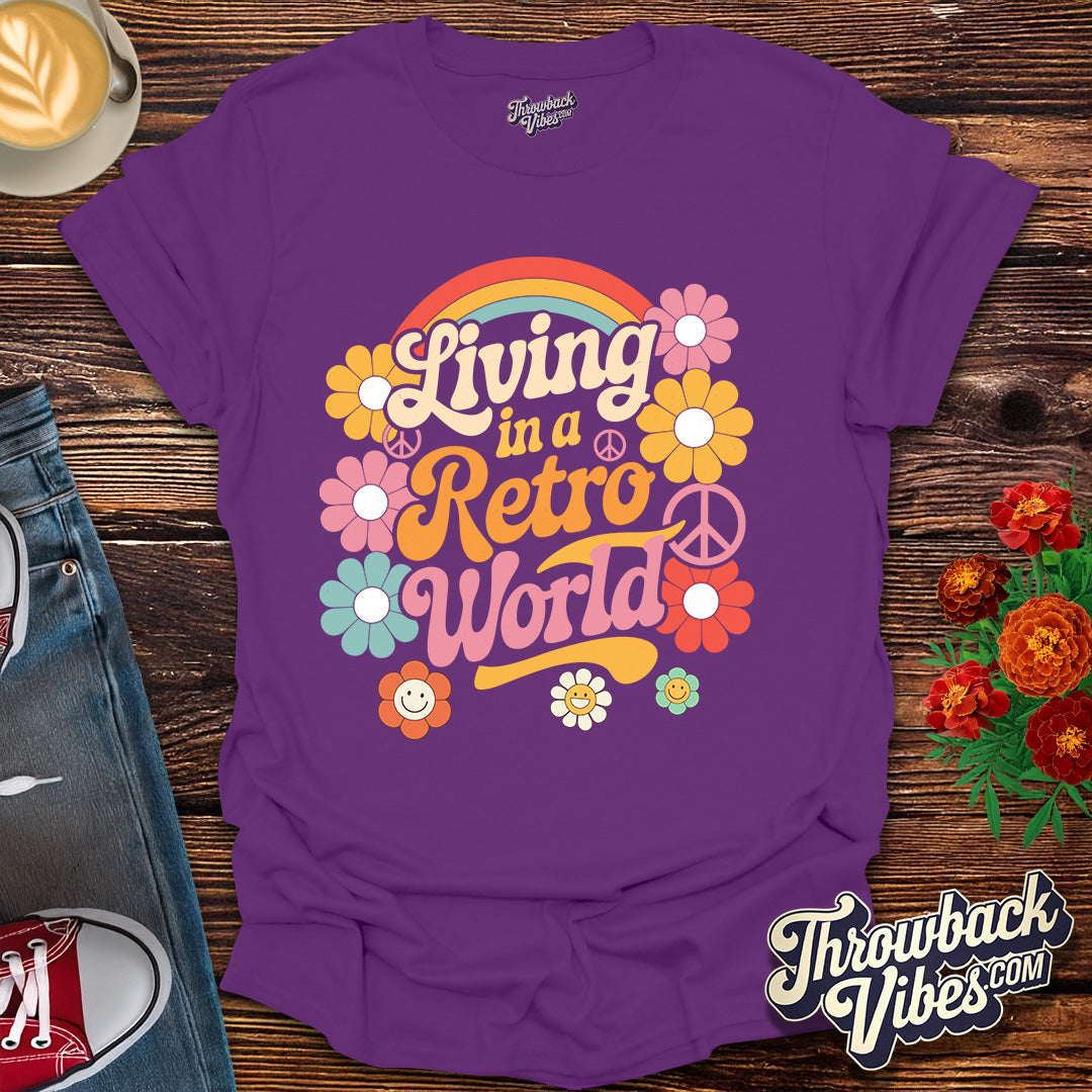 Living in a Retro World T-Shirt