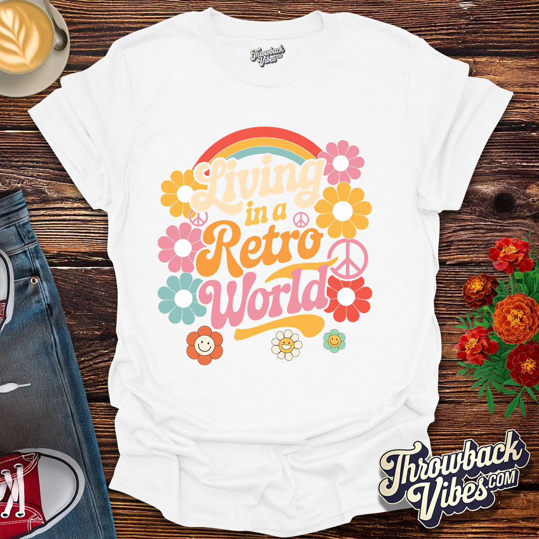 Living in a Retro World T-Shirt