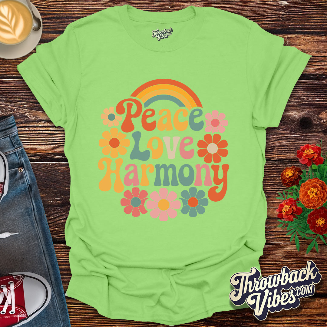 Peace, Love, Harmony T-Shirt