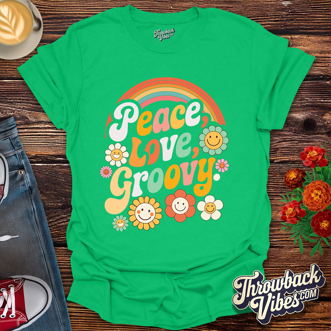 Peace, Love, Groovy T-Shirt