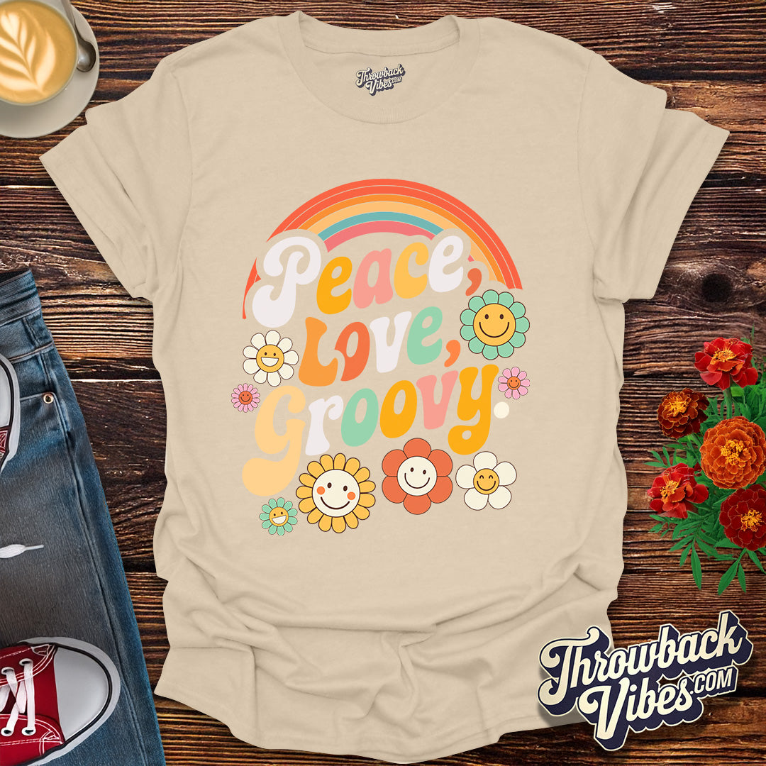 Peace, Love, Groovy T-Shirt