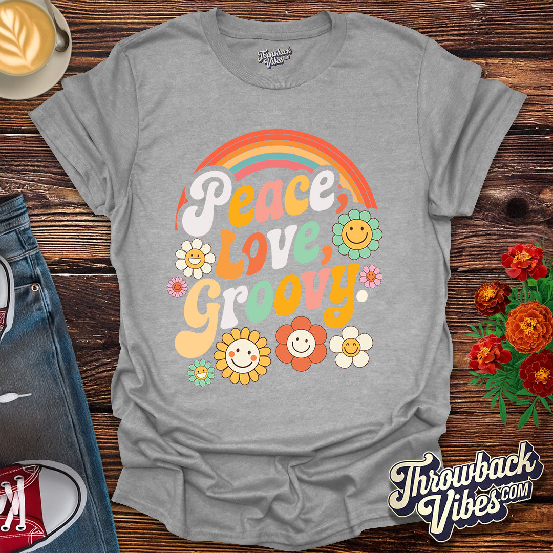 Peace, Love, Groovy T-Shirt