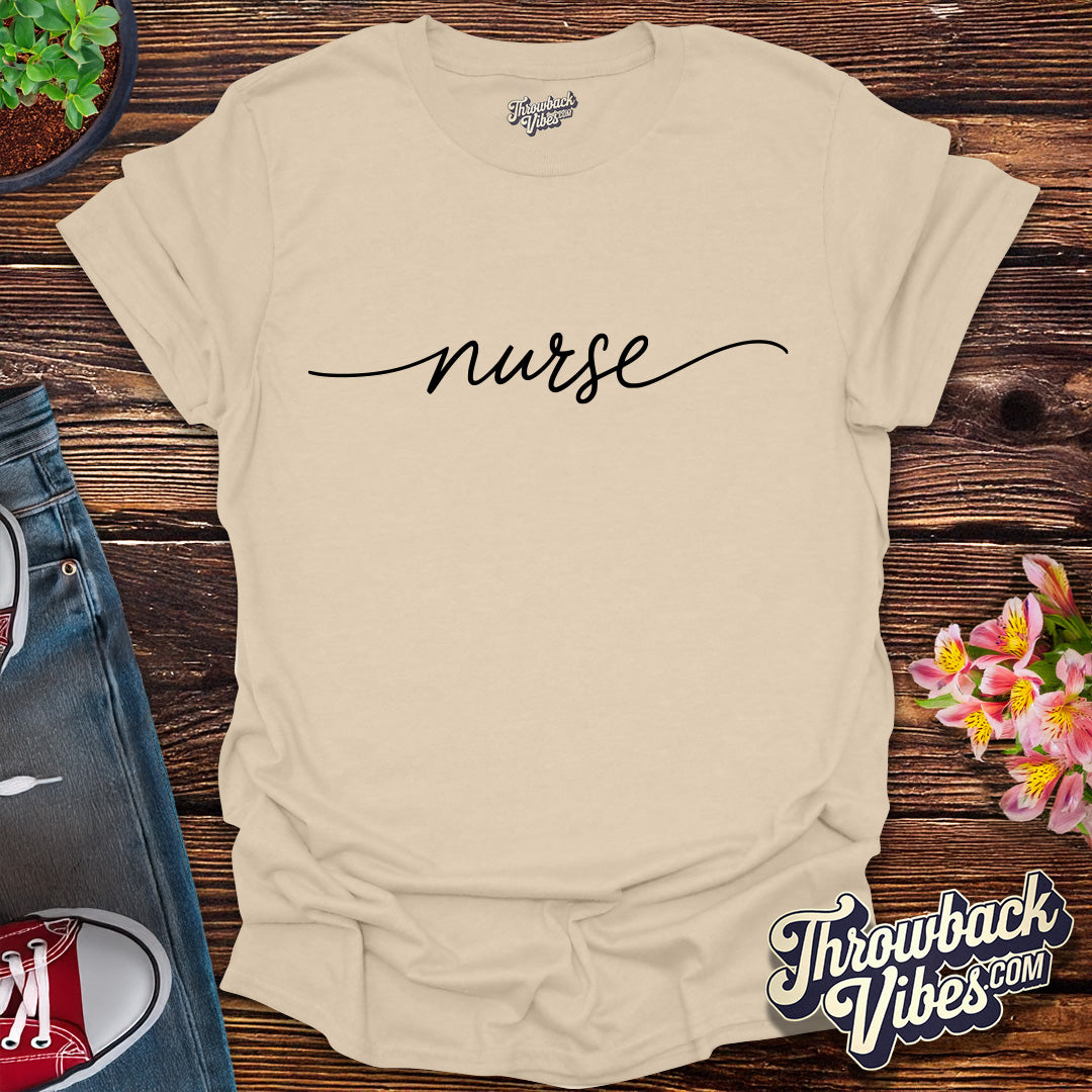 Classic Script Nurse T-Shirt