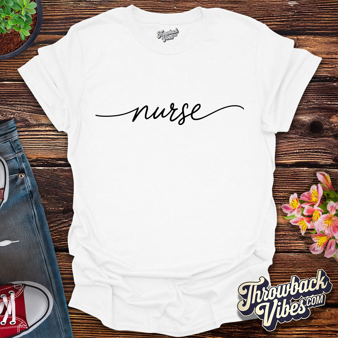 Classic Script Nurse T-Shirt