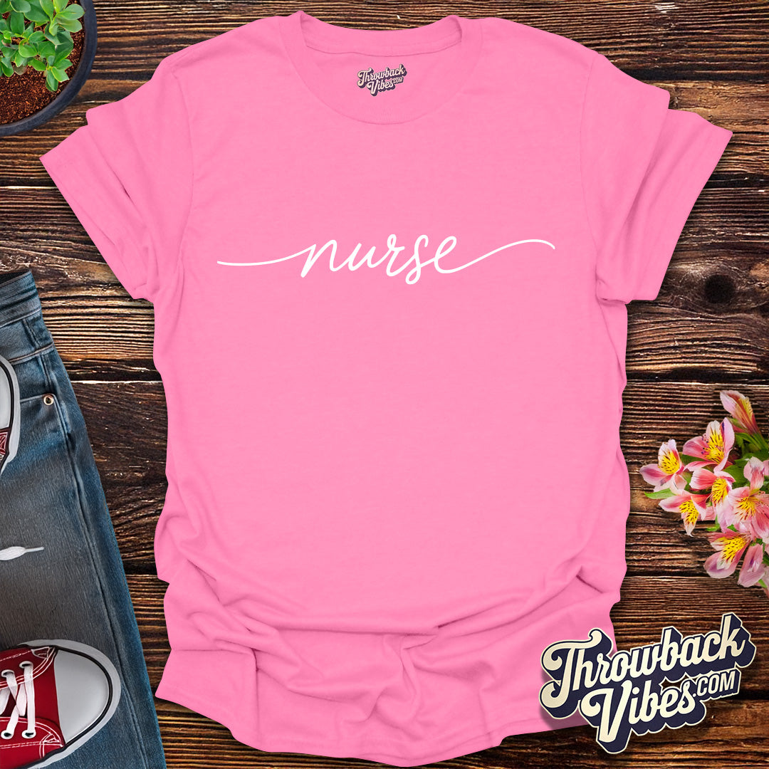 Classic Script Nurse T-Shirt