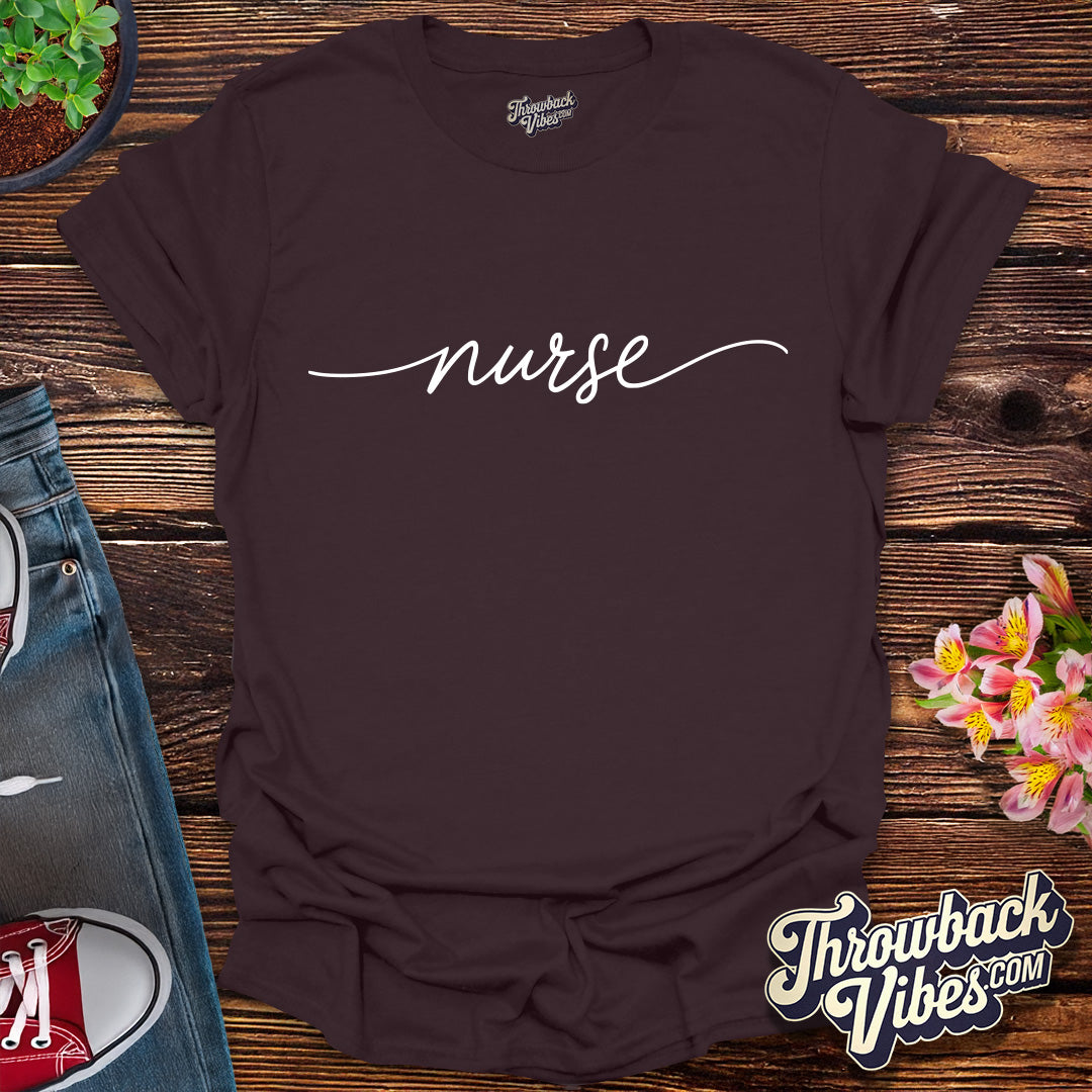 Classic Script Nurse T-Shirt