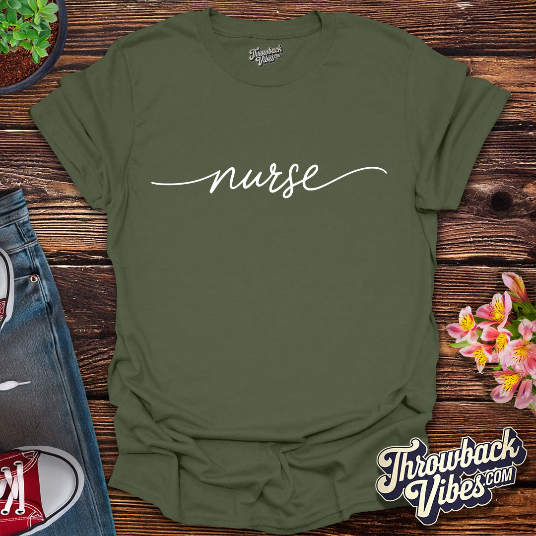 Classic Script Nurse T-Shirt